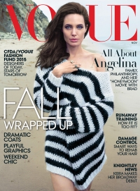 Девушка дня: Анджелина Джоли на обложке ноябрьского Vogue