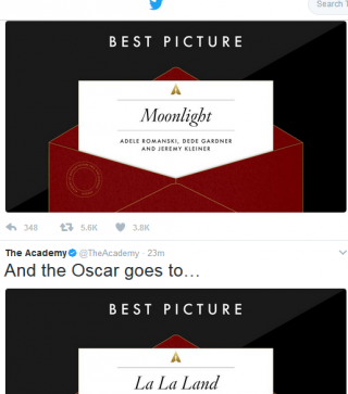 «Оскар 2017»: победители - Ла-Ла Ленд» стал лучшим фильмом по ошибке