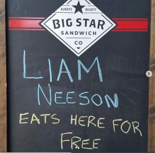 Приглашение «Лиам Нисон ест здесь бесплатно» получило фидбэк