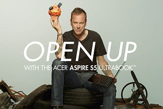 Взрывная выпечка Кифера Сазерленда в рекламе ультрабука Acer (ВИДЕО)
